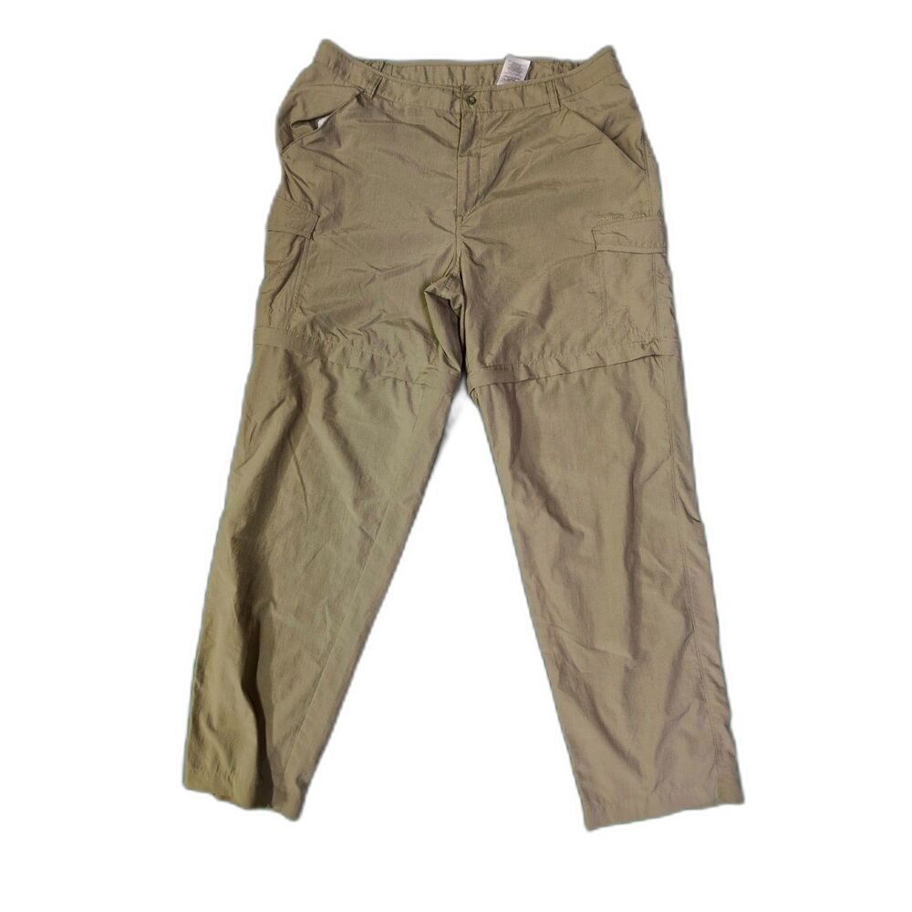 Columbia omni-shade convertible zip off pants size L fishing hiking gorp